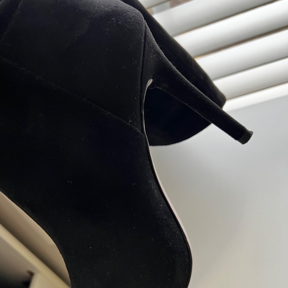 (USED) Jessica Simpson Saferra Suede Black Boot - Picture 12 of 16